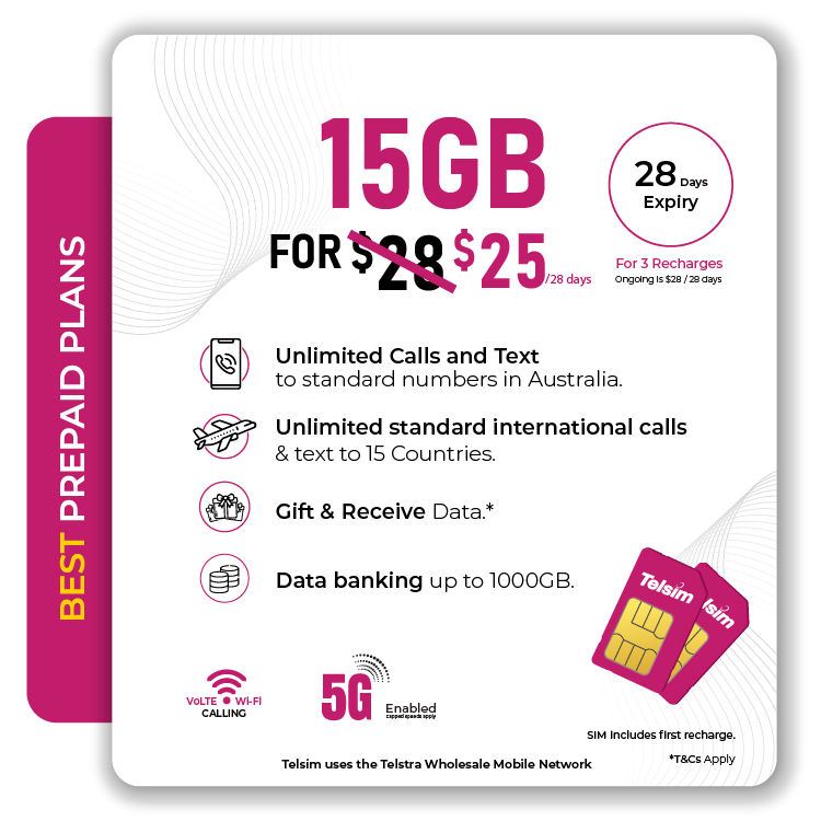 TelsimPrepaidPlan15GB - Telsim