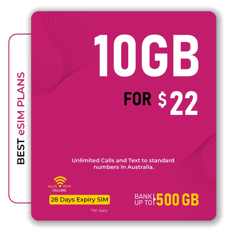 "Telsim - 10 GB eSIM Plan - eSIM Australia "