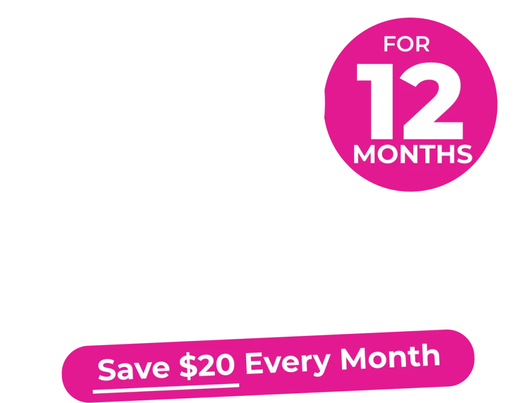 SIM Only plan promotion from Telsim with $3900 monthly price 100 GB data and $20 savings per month for 12 months
