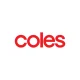 Coles logo on white background – recharge and shop at Coles stores in Australia